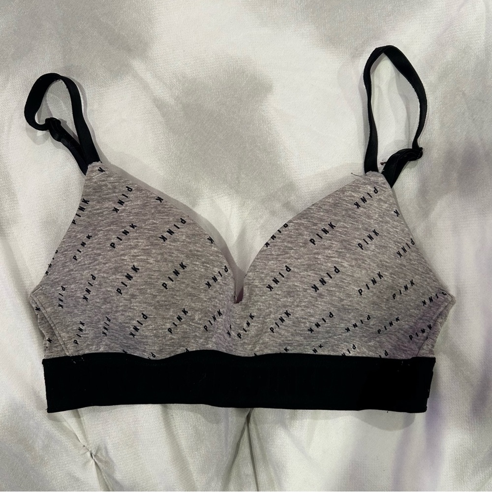 Pink sport bra